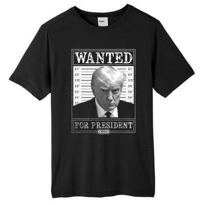 Wanted For President 2024 Tall Fusion ChromaSoft Performance T-Shirt