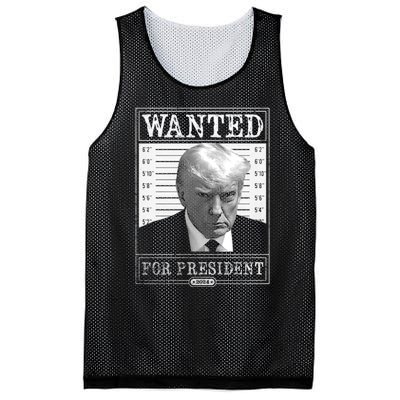 Wanted For President 2024 Mesh Reversible Basketball Jersey Tank