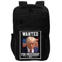 Wanted For President 2024 USA Donald Trump Impact Tech Backpack