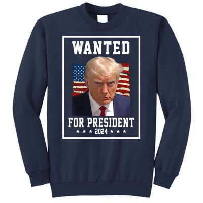 Wanted For President 2024 USA Donald Trump Sweatshirt