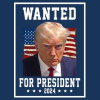 Wanted For President 2024 USA Donald Trump Drawstring Bag