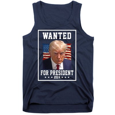 Wanted For President 2024 USA Donald Trump Tank Top