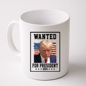 Wanted For President 2024 USA Donald Trump Coffee Mug