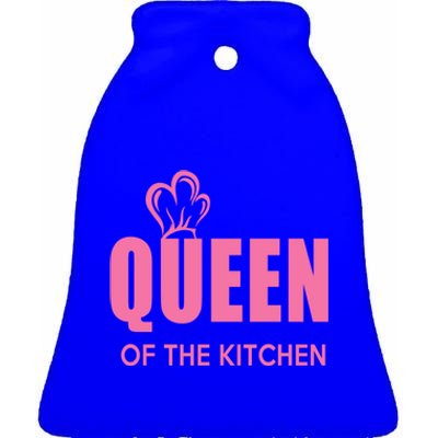 Wholesome Family Queen Of The Kitchen Cooking Gift Ceramic Bell Ornament