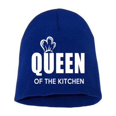 Wholesome Family Queen Of The Kitchen Cooking Gift Short Acrylic Beanie