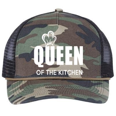 Wholesome Family Queen Of The Kitchen Cooking Gift Retro Rope Trucker Hat Cap