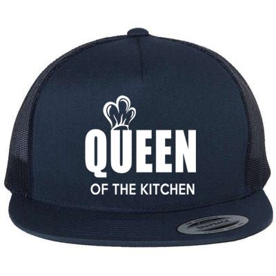 Wholesome Family Queen Of The Kitchen Cooking Gift Flat Bill Trucker Hat