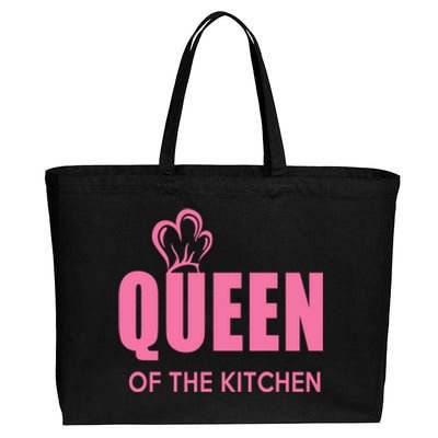 Wholesome Family Queen Of The Kitchen Funny Gift Cotton Canvas Jumbo Tote