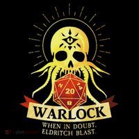 Warlock Fantasy Rpg Trpg Gamer Class 16 in Basic Backpack