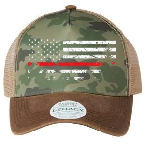 Wildland Firefighter Red Line American Flag Legacy Tie Dye Trucker Hat