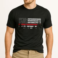Wildland Firefighter Red Line American Flag Performance Shirt