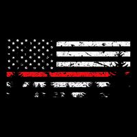 Wildland Firefighter Red Line American Flag Flatbill Hat