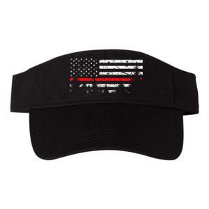 Wildland Firefighter Red Line American Flag Valucap Bio-Washed Visor