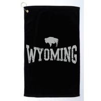 Wyoming Flag Retro Home State Vintage Distressed Golf Towel