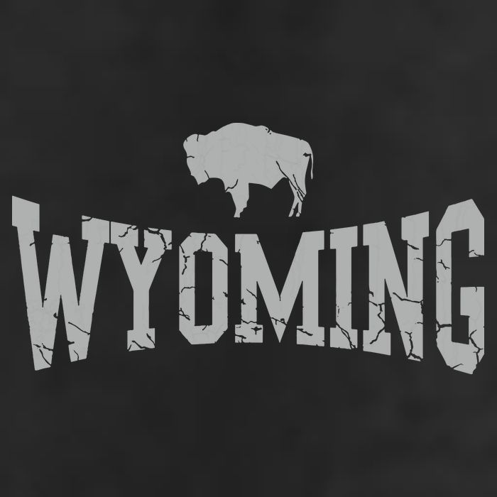 Wyoming Flag Retro Home State Vintage Distressed Golf Towel
