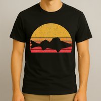 Walleye Fishing Retro Walleye Sauger Fisherman T-Shirt