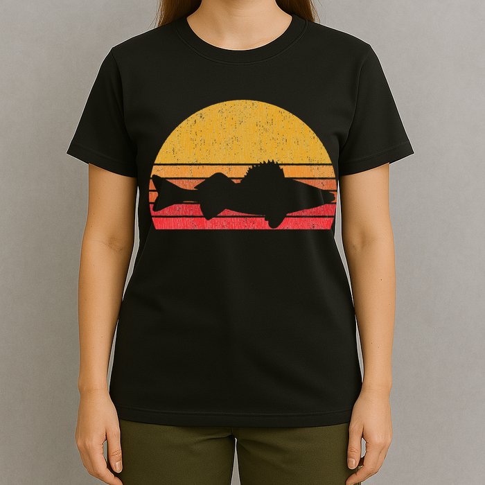Walleye Fishing Retro Walleye Sauger Fisherman T-Shirt