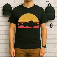 Walleye Fishing Retro Walleye Sauger Fisherman T-Shirt