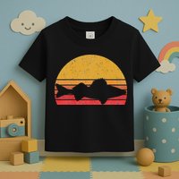 Walleye Fishing Retro Walleye Sauger Fisherman Toddler T-Shirt