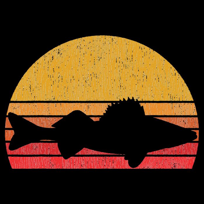 Walleye Fishing Retro Walleye Sauger Fisherman Toddler T-Shirt
