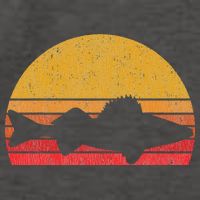 Walleye Fishing Retro Walleye Sauger Fisherman Vector Backpack
