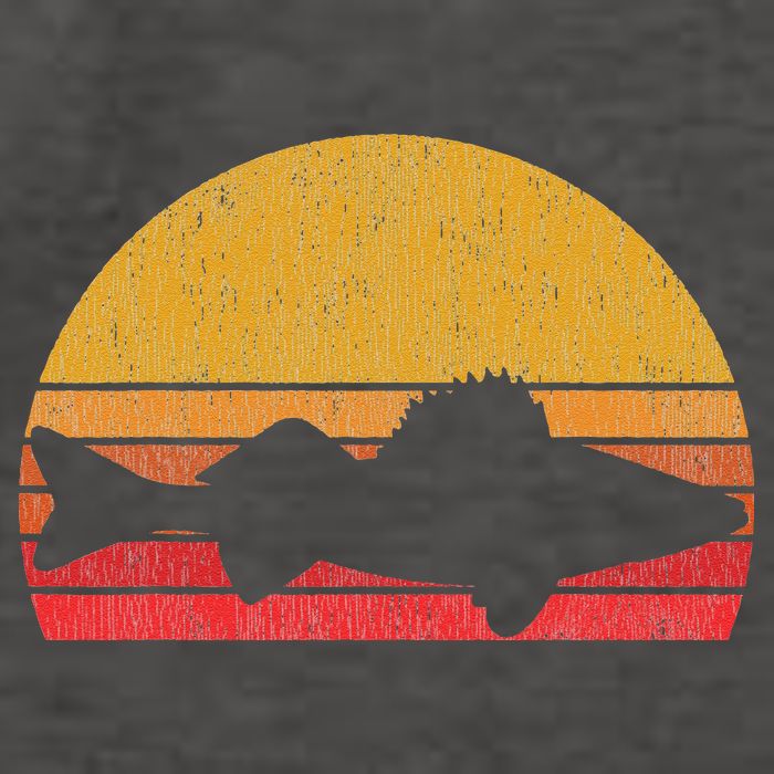 Walleye Fishing Retro Walleye Sauger Fisherman Vector Backpack