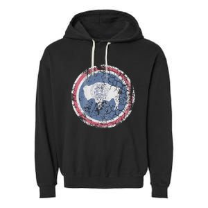 Wyoming Flag Retro Fade Family Garment-Dyed Fleece Hoodie