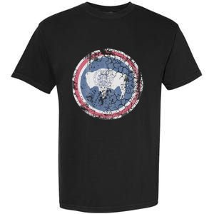 Wyoming Flag Retro Fade Family Garment-Dyed Heavyweight T-Shirt