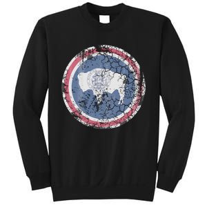 Wyoming Flag Retro Fade Family Sweatshirt