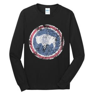 Wyoming Flag Retro Fade Family Tall Long Sleeve T-Shirt