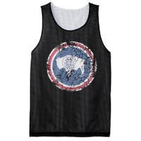 Wyoming Flag Retro Fade Family Mesh Reversible Basketball Jersey Tank