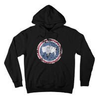 Wyoming Flag Retro Fade Family Tall Hoodie