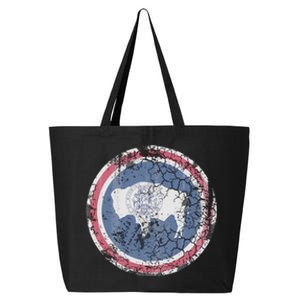 Wyoming Flag Retro Fade Family 25L Jumbo Tote