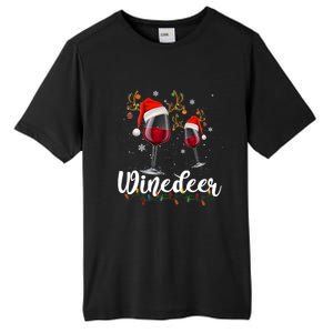 Winedeer Funny Reindeer Wine Christmas Funny Specialty Cool Gift Tall Fusion ChromaSoft Performance T-Shirt