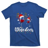 Winedeer Funny Reindeer Wine Christmas Funny Specialty Cool Gift T-Shirt