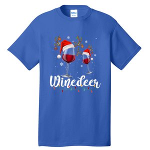 Winedeer Funny Reindeer Wine Christmas Funny Specialty Cool Gift Tall T-Shirt