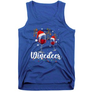 Winedeer Funny Reindeer Wine Christmas Funny Specialty Cool Gift Tank Top