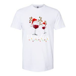 Winedeer Funny Reindeer Wine Christmas Funny Specialty Cool Gift Softstyle CVC T-Shirt