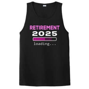 Women Funny Retirement 2025 Loading Retirement Countdown PosiCharge Competitor Tank