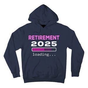 Women Funny Retirement 2025 Loading Retirement Countdown Tall Hoodie