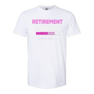 Women Funny Retirement 2025 Loading Retirement Countdown Softstyle CVC T-Shirt