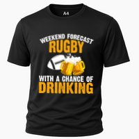 Weekend Forecast Rugby With A Chance Of Drinking Performance Shirt