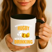 Weekend Forecast Rugby With A Chance Of Drinking Mug