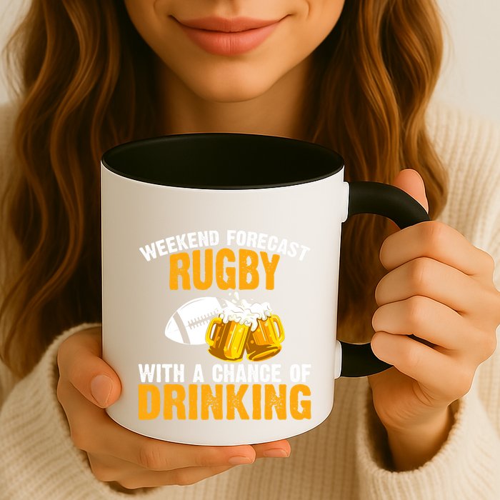 Weekend Forecast Rugby With A Chance Of Drinking Mug