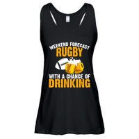 Weekend Forecast Rugby With A Chance Of Drinking Ladies Essential Flowy Tank