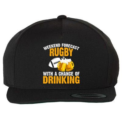 Weekend Forecast Rugby With A Chance Of Drinking Wool Snapback Cap