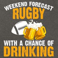 Weekend Forecast Rugby With A Chance Of Drinking Cotton Canvas Backpack