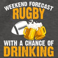 Weekend Forecast Rugby With A Chance Of Drinking Vector Backpack