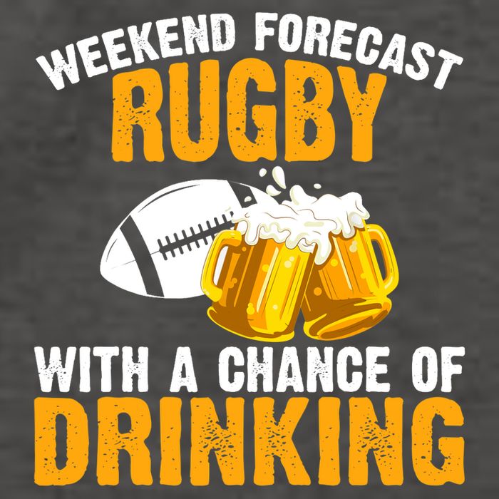 Weekend Forecast Rugby With A Chance Of Drinking Vector Backpack