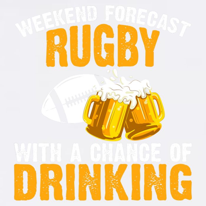 Weekend Forecast Rugby With A Chance Of Drinking Garment-Dyed Sweatshirt